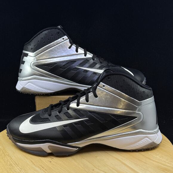 Nike Other - Nike Vapor Pro 3/4 Nubby Football Cleats Black/Silver 527878-010 Men’s Size 13